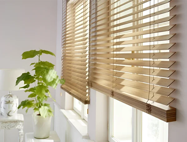 Classic and vintage wooden blinds